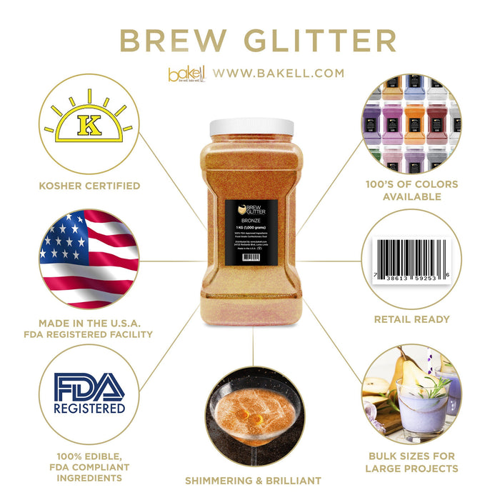 Bronze Brew Glitter | Coffee & Latte Glitter-Brew Glitter®