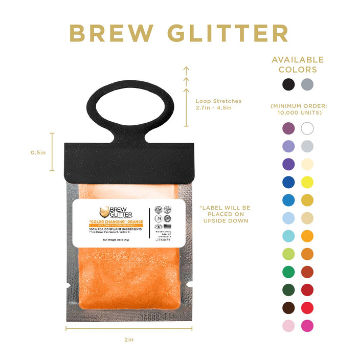 Orange Brew Glitter® Necker | Wholesale-Brew Glitter®