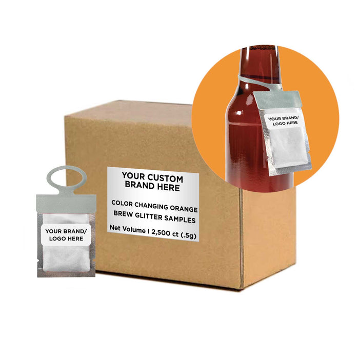 Orange Color Changing Brew Glitter® Necker | Private Label-Brew Glitter®