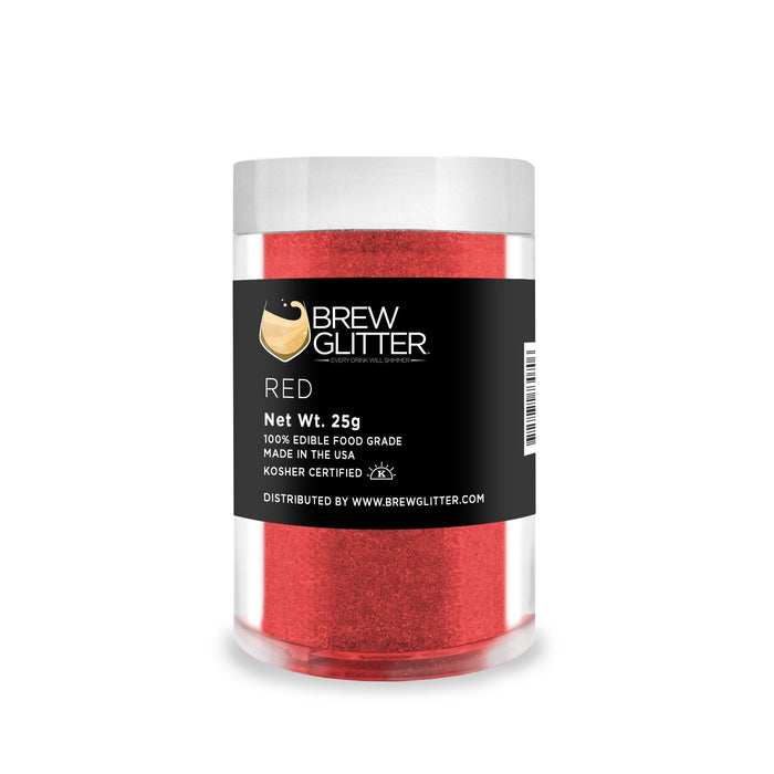 Red Brew Glitter | Edible Glitter for Sports Drinks & Energy Drinks-Brew Glitter®
