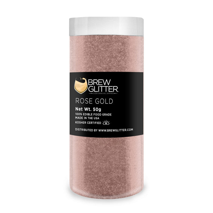 Rose Gold Brew Glitter | Edible Glitter for Sports Drinks & Energy Drinks-Brew Glitter®