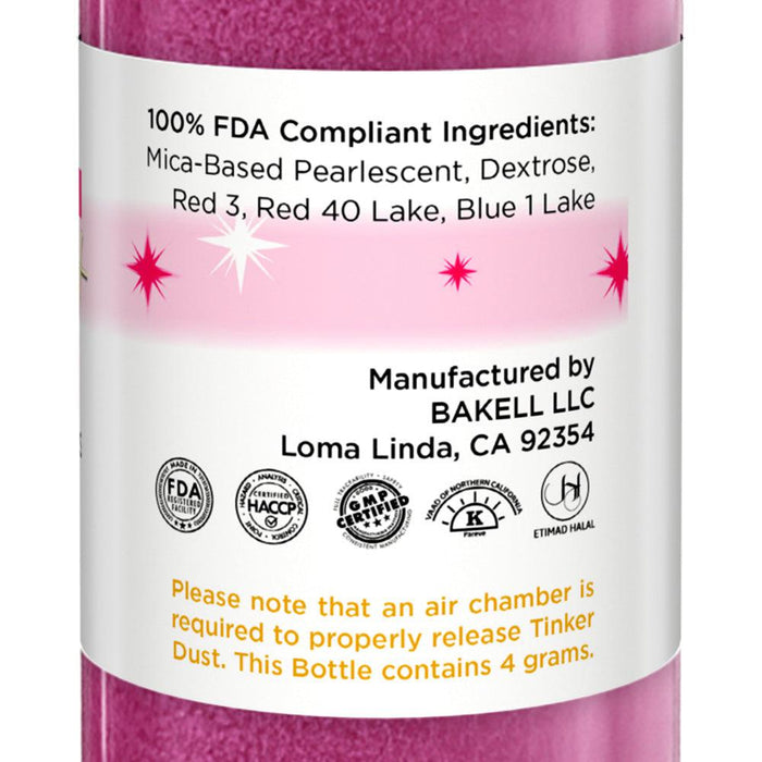 Cranberry Tinker Edible Glitter Spray 4g Pump | Tinker Dust®-Brew Glitter®
