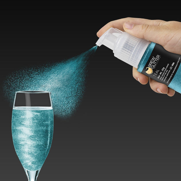 Teal Edible Glitter Spray Pump, Brew Glitter