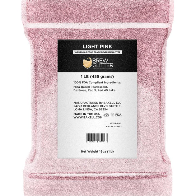 Fine Glitter Bottle, 1-Pound BULK, Pink 