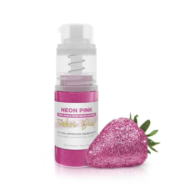 Buy Neon Pink Edible Glitter Spray 4g Pump, Tinker Dust®, $$11.98 USD