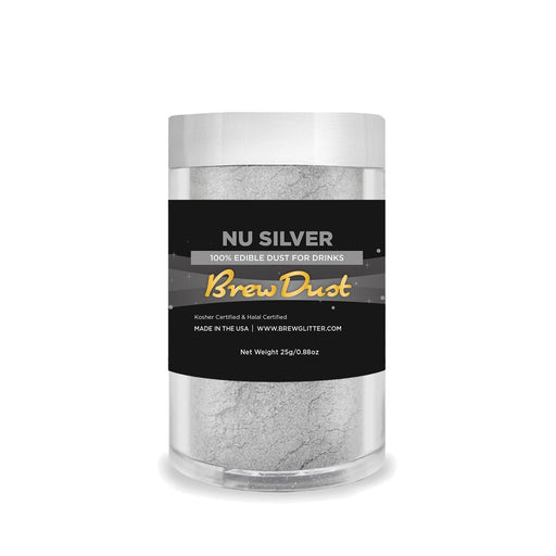Nu Super Silver Edible Brew Dust | Bulk Sizes-Brew Glitter®
