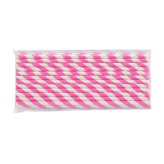 Buy Pink Candy Cane Stripes Stirring Straws, Bulk Sizes