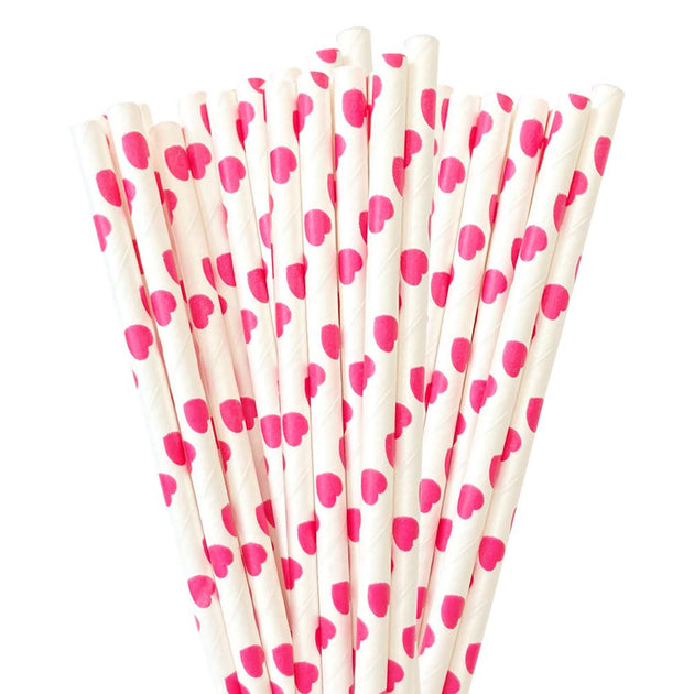 Buy Light Pink Heart Polka Dot Stirring Straws, Bulk Sizes, $$69.95 USD