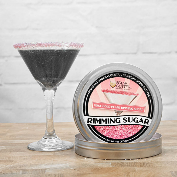 Rose Gold Pearl Cocktail Rimming Sugar-Brew Glitter®