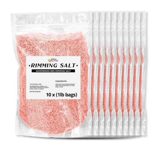 Shimmering Red Rimming Salt | Bulk Sizes-Brew Glitter®