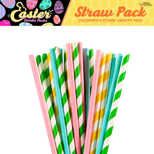 Springtime Easter Stirring Straw Gift Set (4 PC SET)-Brew Glitter®