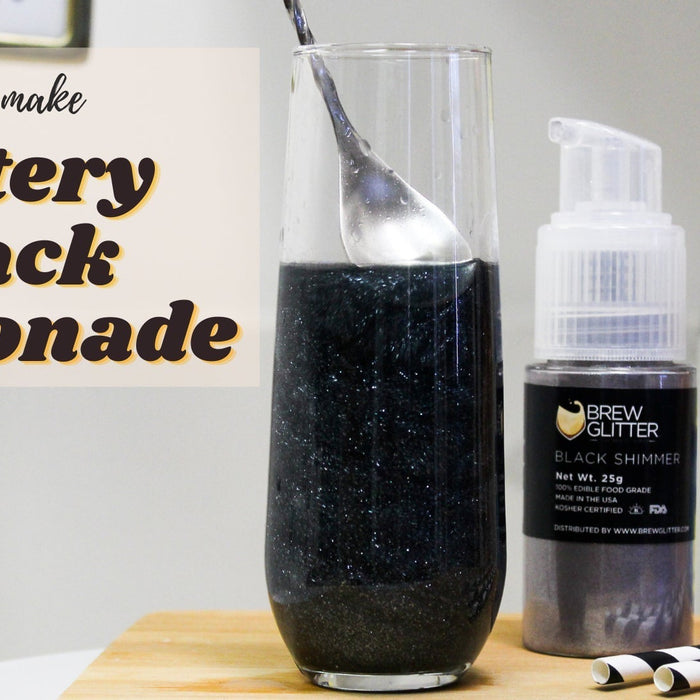 Glitter Black Lemonade using Brew Glitter Pumps-Brew Glitter®