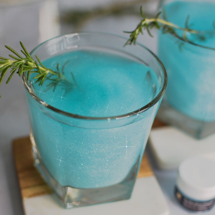 Glittery Blue Margarita using Sky Blue Cocktail Glitter!-Brew Glitter®