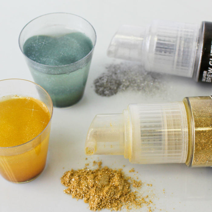 New Years Glittery Vodka Jello Shots-Brew Glitter®