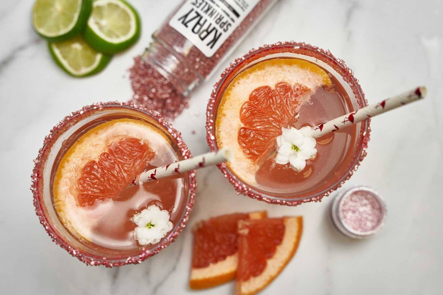 Rose Gold Grapefruit Paloma-Brew Glitter®