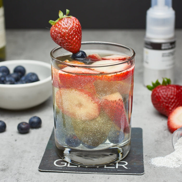 Shimmering Red, White, and Blue Wine Spritzer-Brew Glitter®