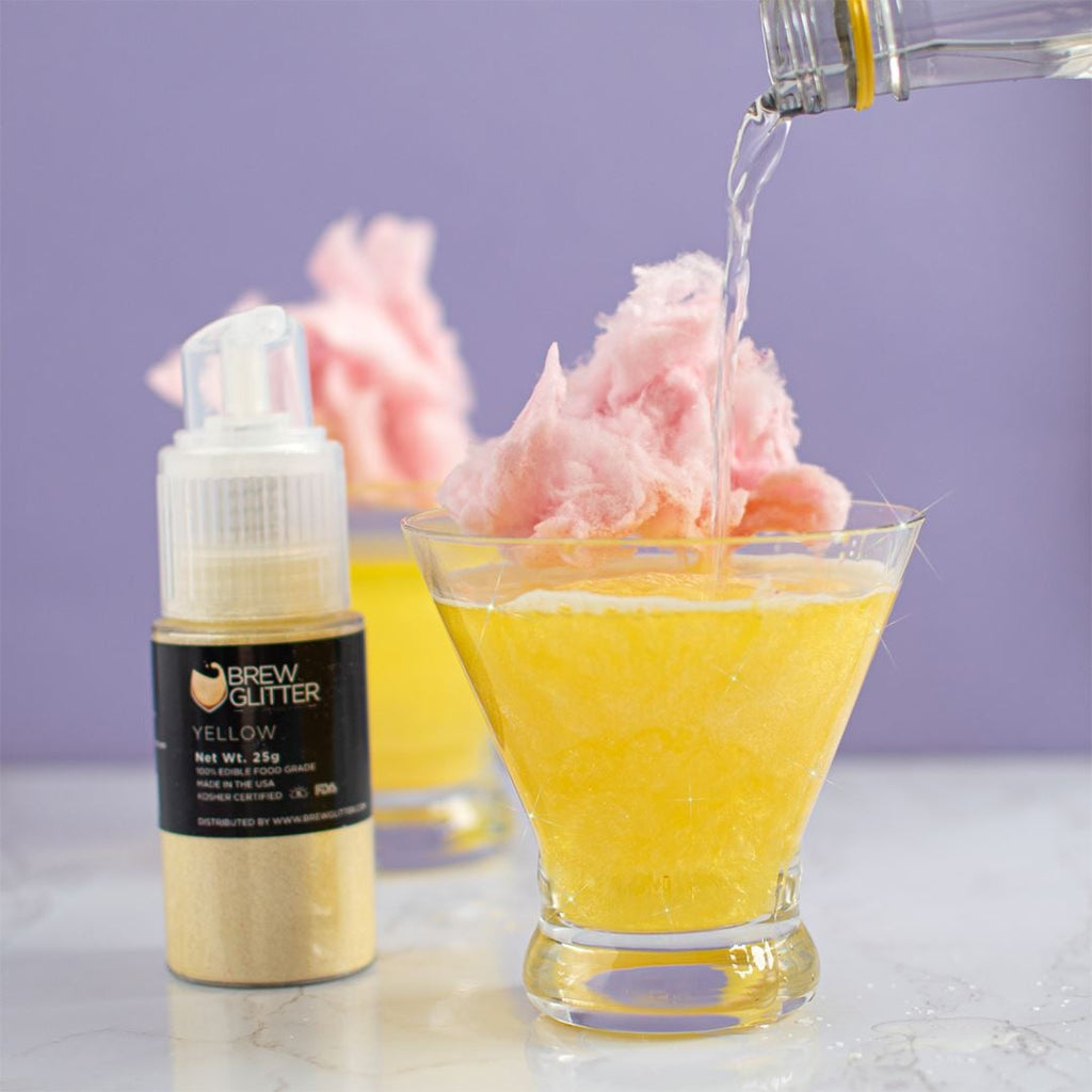 Yellow Gold Cocktail Glitter – Drinks That Sparkle