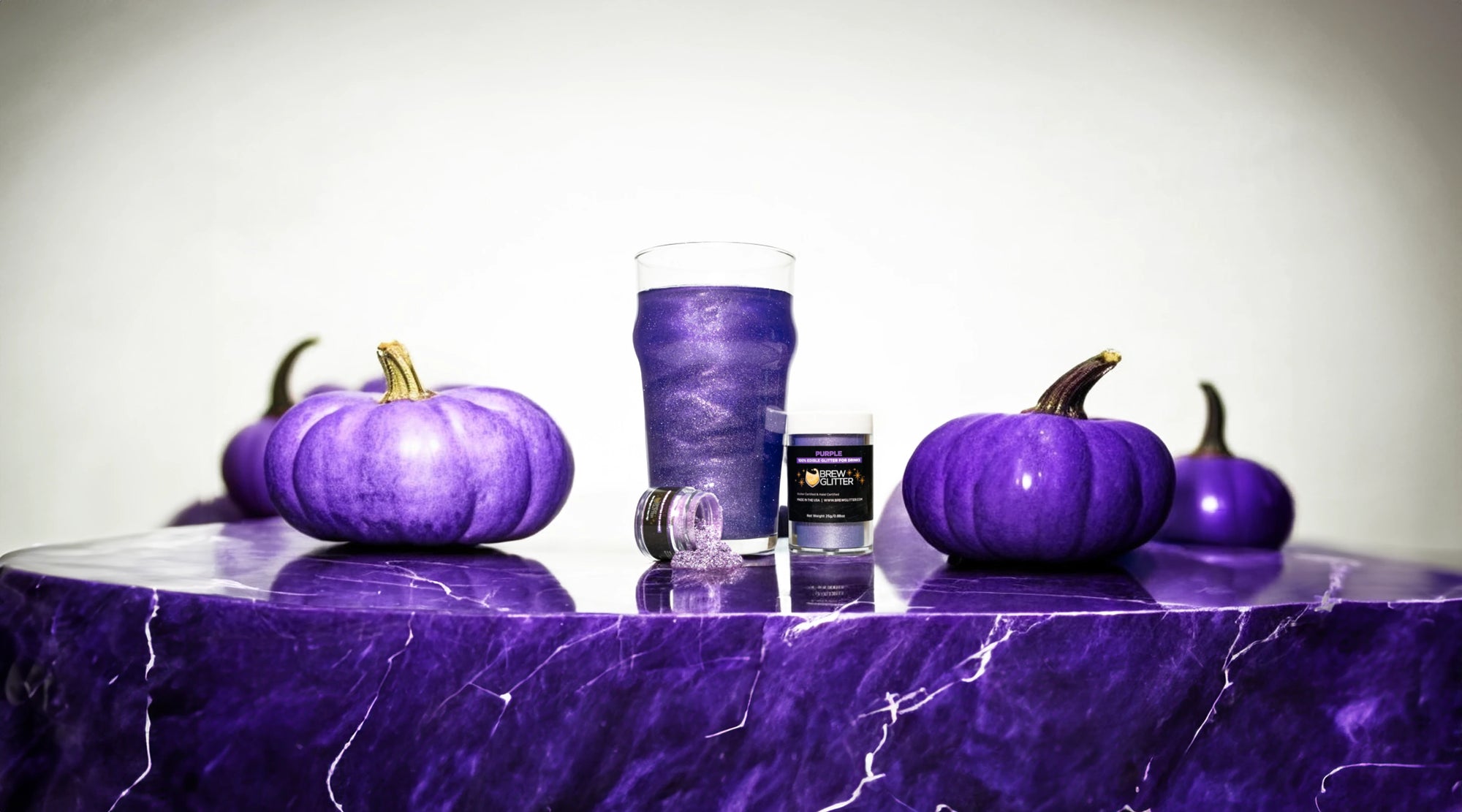 Purple drink glitter halloween sale