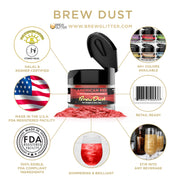 American Red Edible Brew Dust | 4 Gram Jar-Brew Glitter®