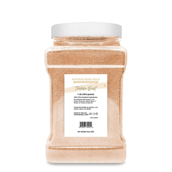 Antique Rose Gold Tinker Dust Food Grade Edible Glitter | Bulk Sizes-Brew Glitter®