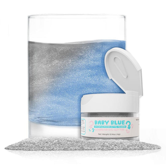 Baby Blue Edible Gender Reveal Beverage Glitter-Brew Glitter®