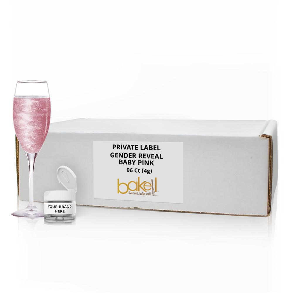 Buy Baby Pink Edible Gender Reveal Beverage Glitter by the Case