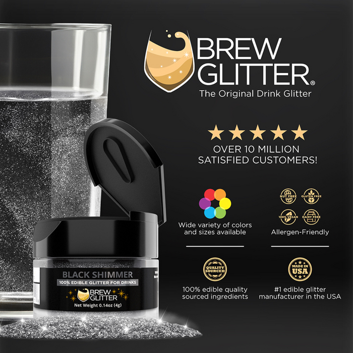 Black Brew Glitter Sample Packs by the Case | Private Label-Brew Glitter®