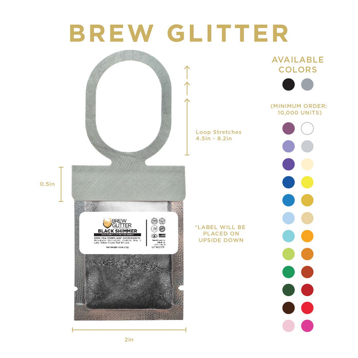Black Brew Glitter® Necker | Wholesale-Brew Glitter®