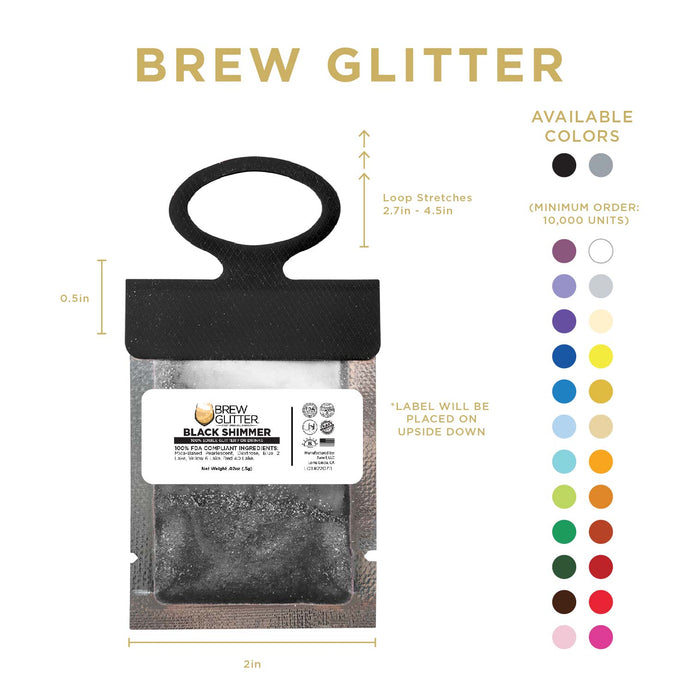Black Brew Glitter® Necker | Wholesale-Brew Glitter®