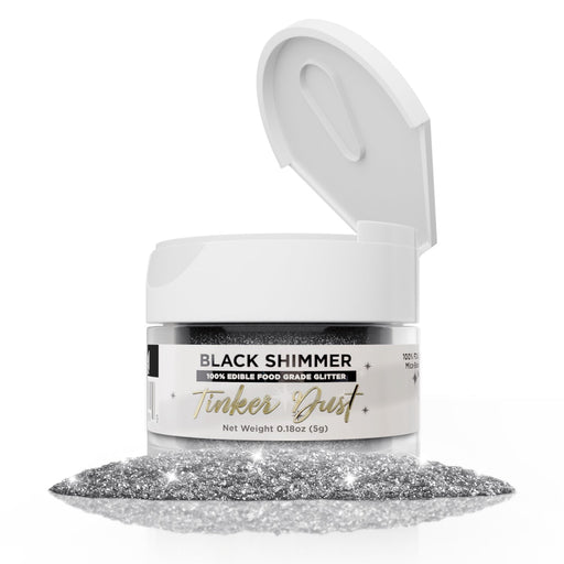Black Edible Glitter Tinker Dust | 5 Gram Jar-Brew Glitter®