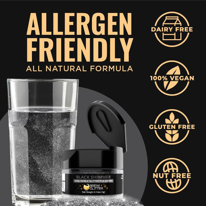 Black Shimmer Brew Glitter | Bulk Sizes-Brew Glitter®