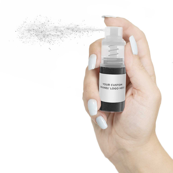 Black Shimmer Brew Glitter Mini Spray Pump by the Case | Private Label-Brew Glitter®