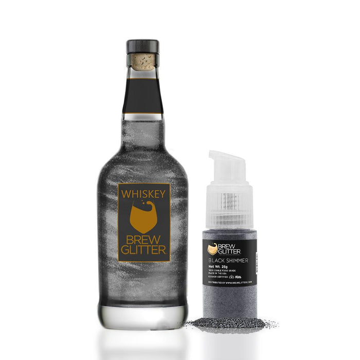 Black Shimmer Brew Glitter Spray Pump by the Case | Private Label-Brew Glitter®