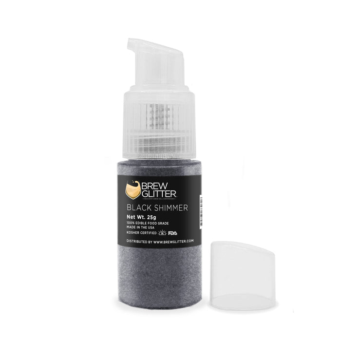 Black Shimmer Edible Glitter Spray Pump for Drinks-Brew Glitter®