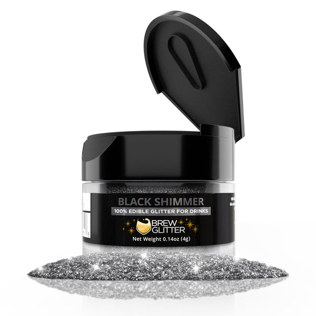 Black Shimmer Food Grade Brew Glitter | 4 Gram Jar-Brew Glitter®