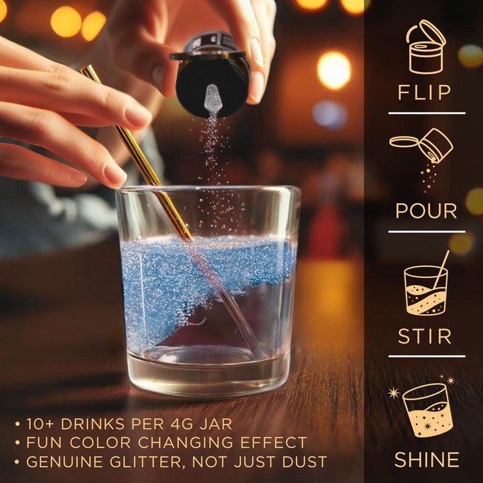 Blue Color Changing Brew Glitter Mini Spray Pump by the Case | Private Label-Brew Glitter®