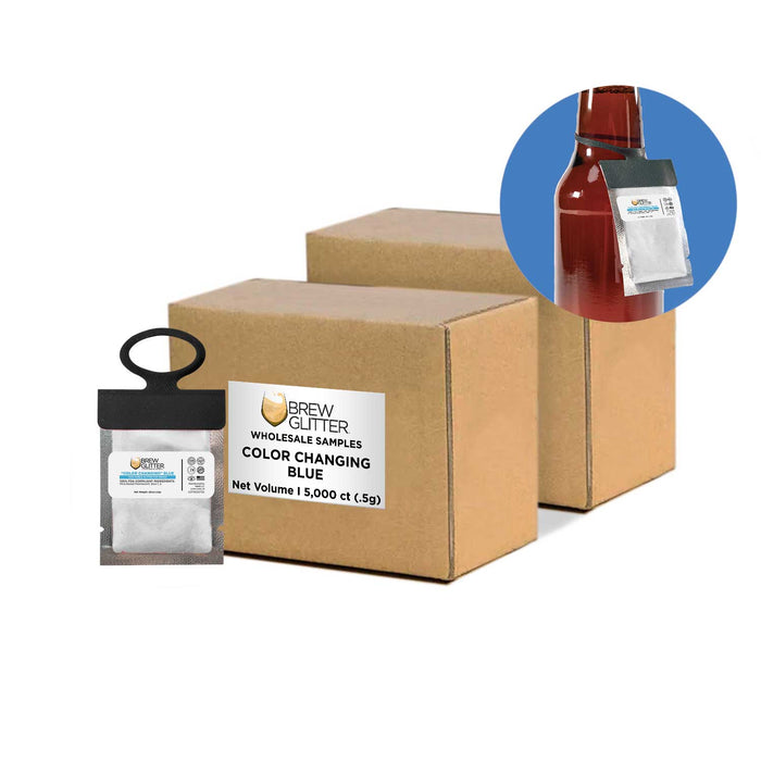 Blue Color Changing Brew Glitter® Necker | Wholesale-Brew Glitter®