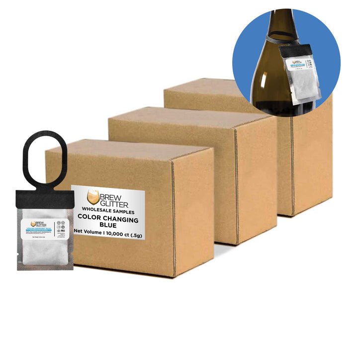 Blue Color Changing Brew Glitter® Necker | Wholesale-Brew Glitter®