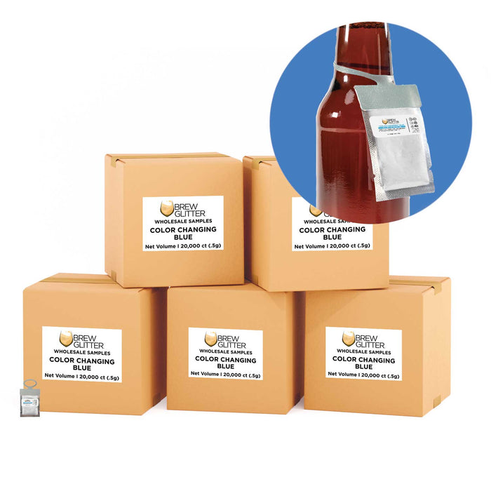 Blue Color Changing Brew Glitter® Necker | Wholesale-Brew Glitter®
