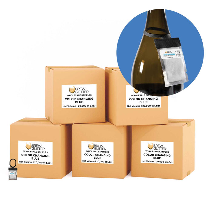 Blue Color Changing Brew Glitter® Necker | Wholesale-Brew Glitter®