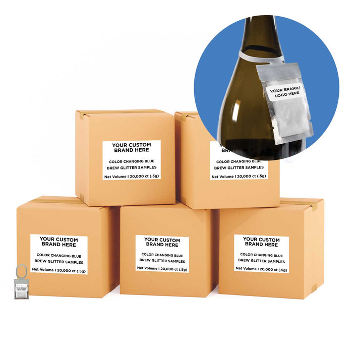 Blue Color Changing Brew Glitter® Necker | Wholesale-Brew Glitter®