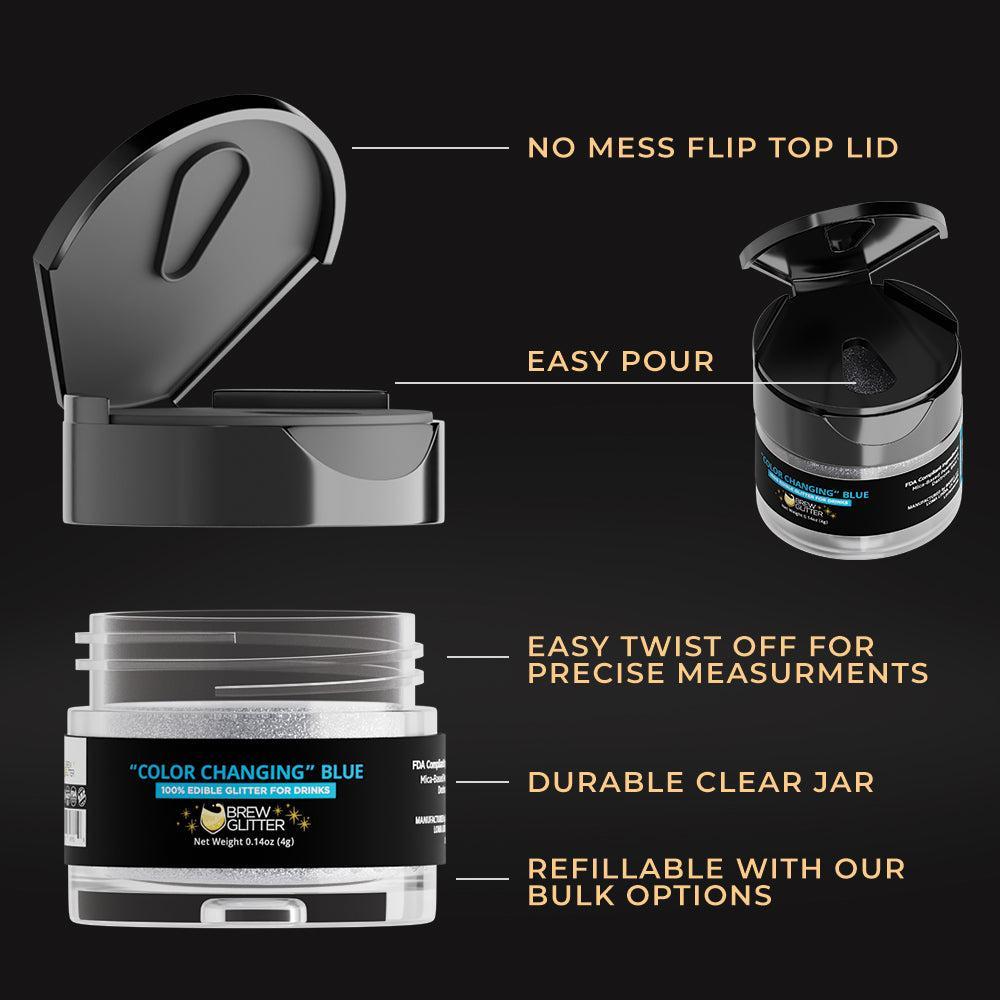 Blue Edible Color Changing Brew Glitter | Bulk Size-Brew Glitter®