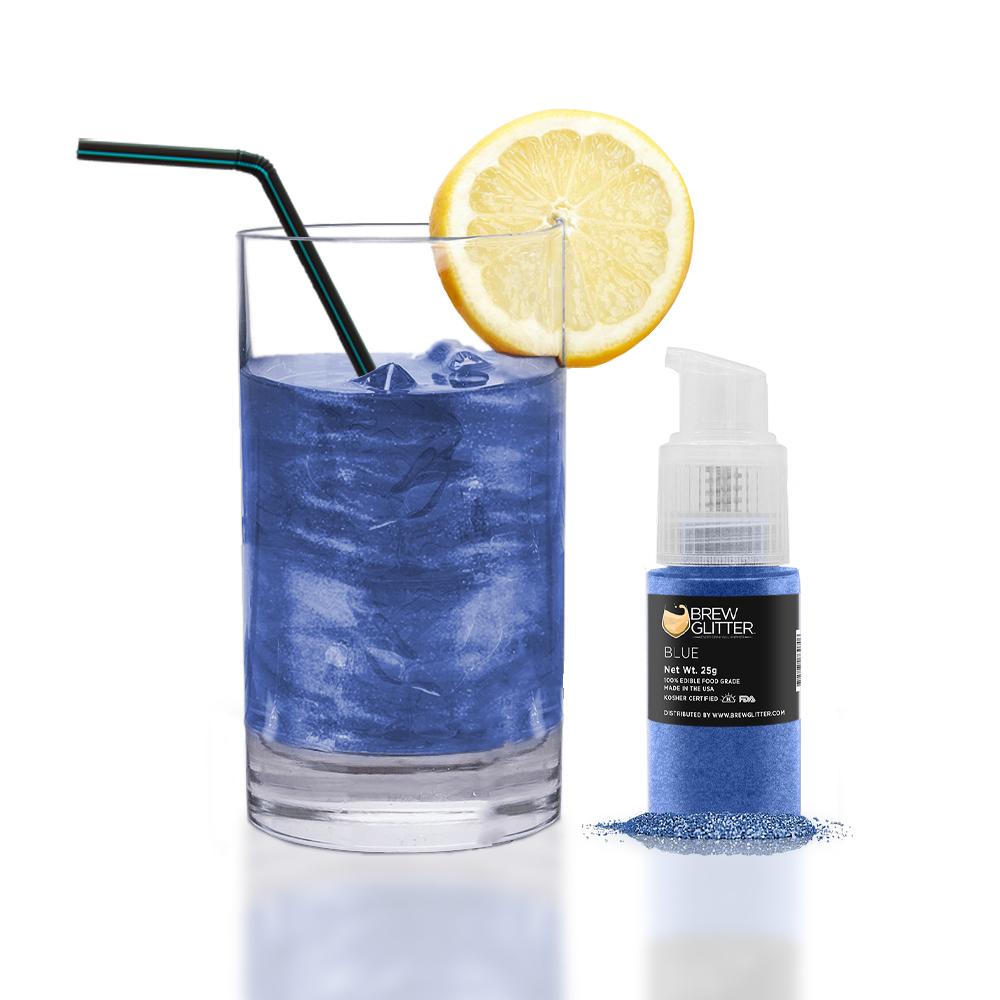 Blue Edible Glitter Spray Pump for Drinks-Brew Glitter®