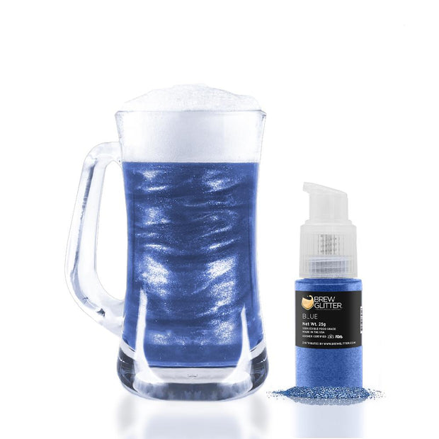 Blue Edible Glitter Spray Pump for Drinks-Brew Glitter®