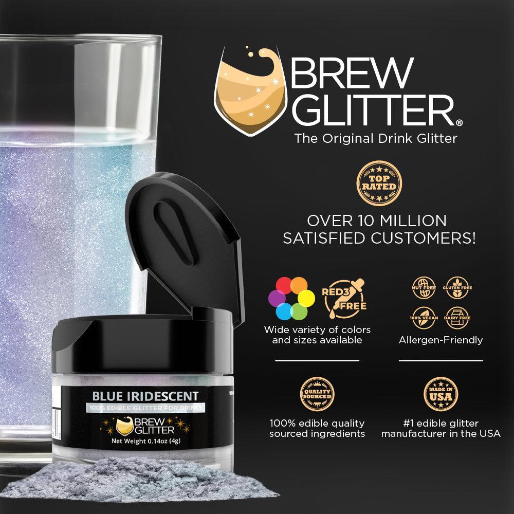 Blue Iridescent Brew Glitter | Bulk Sizes-Brew Glitter®