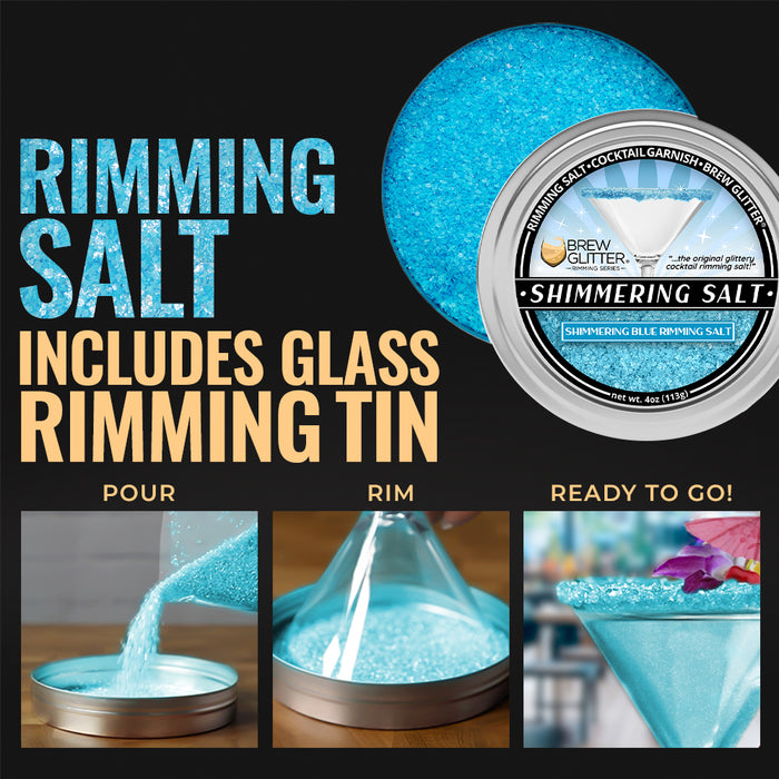 Shimmering Blue Rimming Salt | Private Label (48 units per/case)