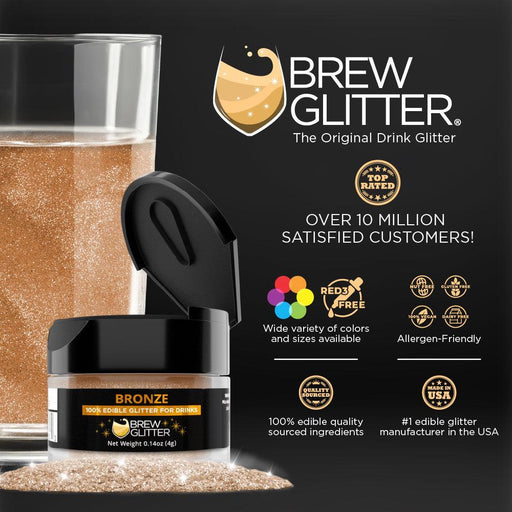 Bronze Brew Glitter | Food Grade Beverage Glitter-Brew Glitter®
