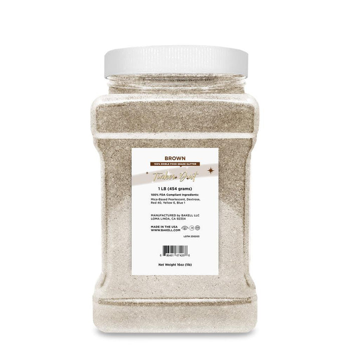 Brown Tinker Dust Food Grade Edible Glitter | Bulk Sizes-Brew Glitter®