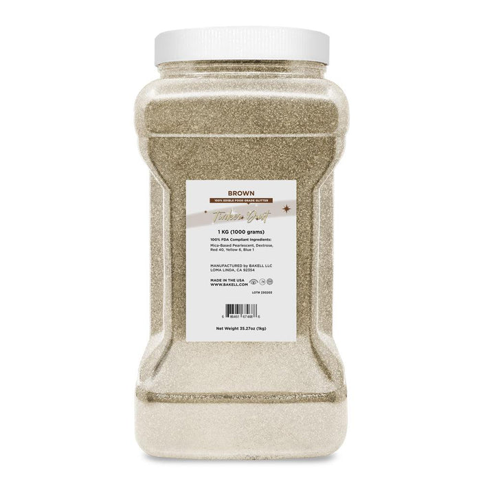 Brown Tinker Dust Food Grade Edible Glitter | Bulk Sizes-Brew Glitter®