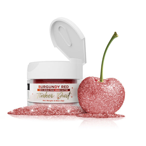 Burgundy Red Edible Glitter Tinker Dust | 5 Gram Jar-Brew Glitter®
